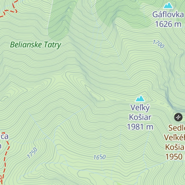 Map of Zadné Jatky