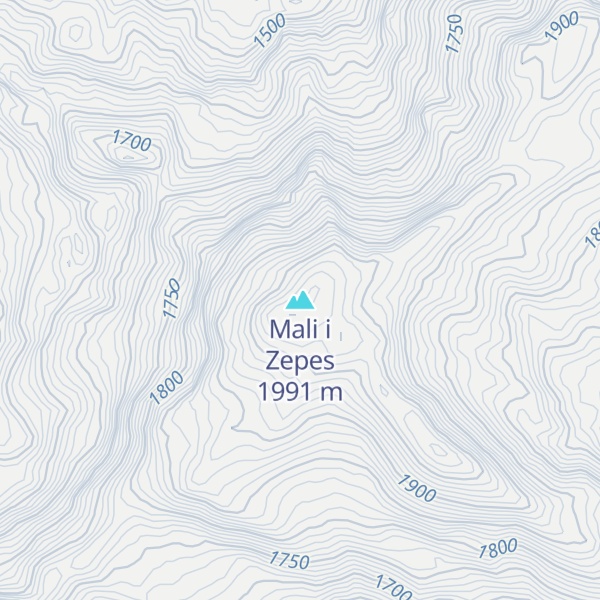 Map of Mali i Zepes