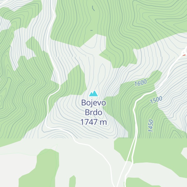 Map of Bojevo Brdo