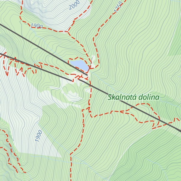 Map of Skalnatá chata
