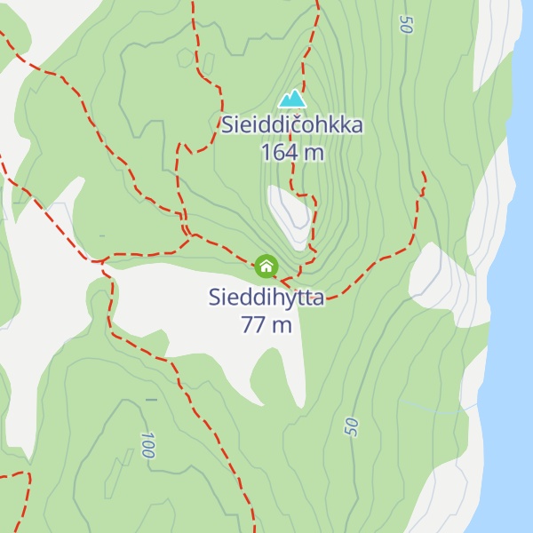 Map of Sieddihytta