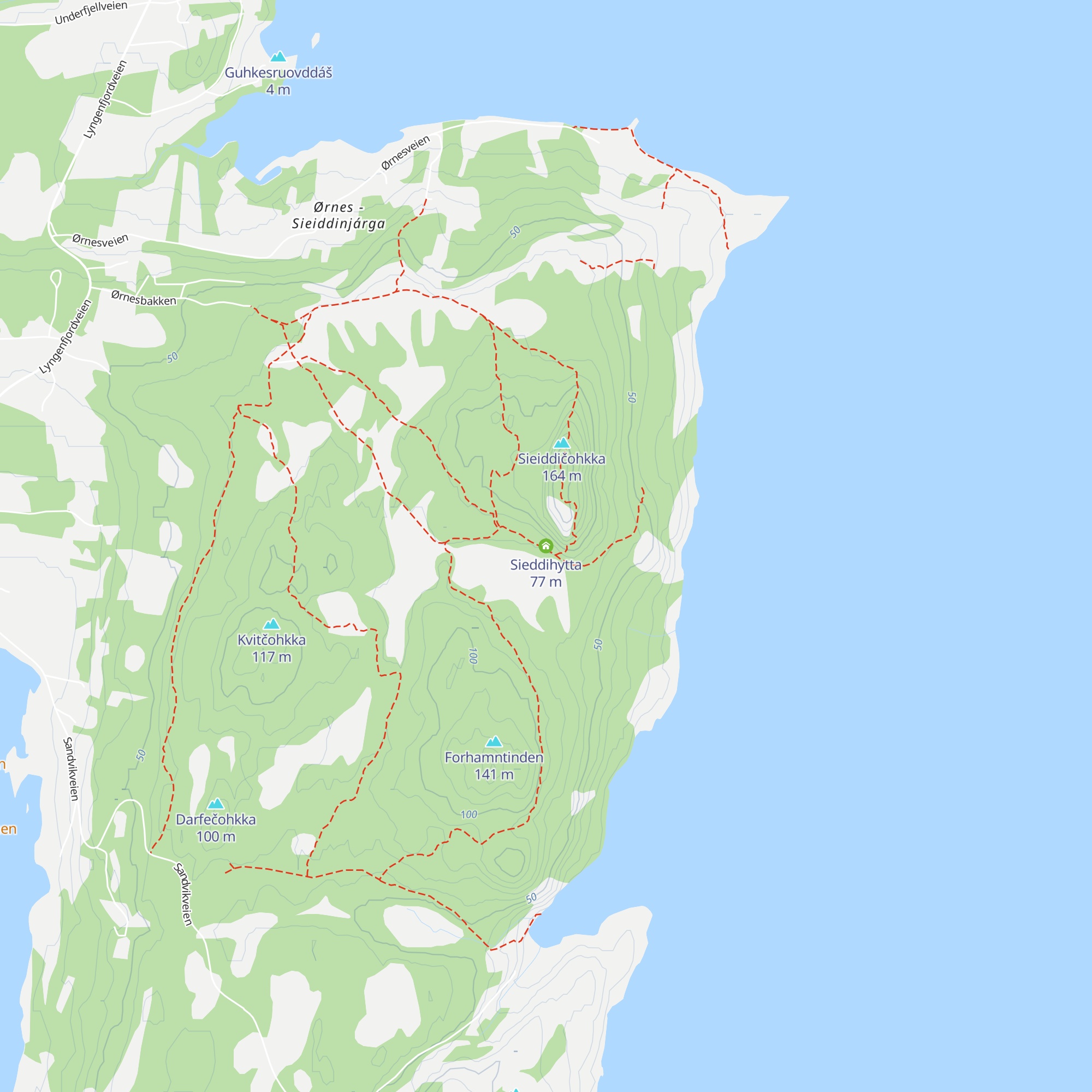 Sieddihytta map