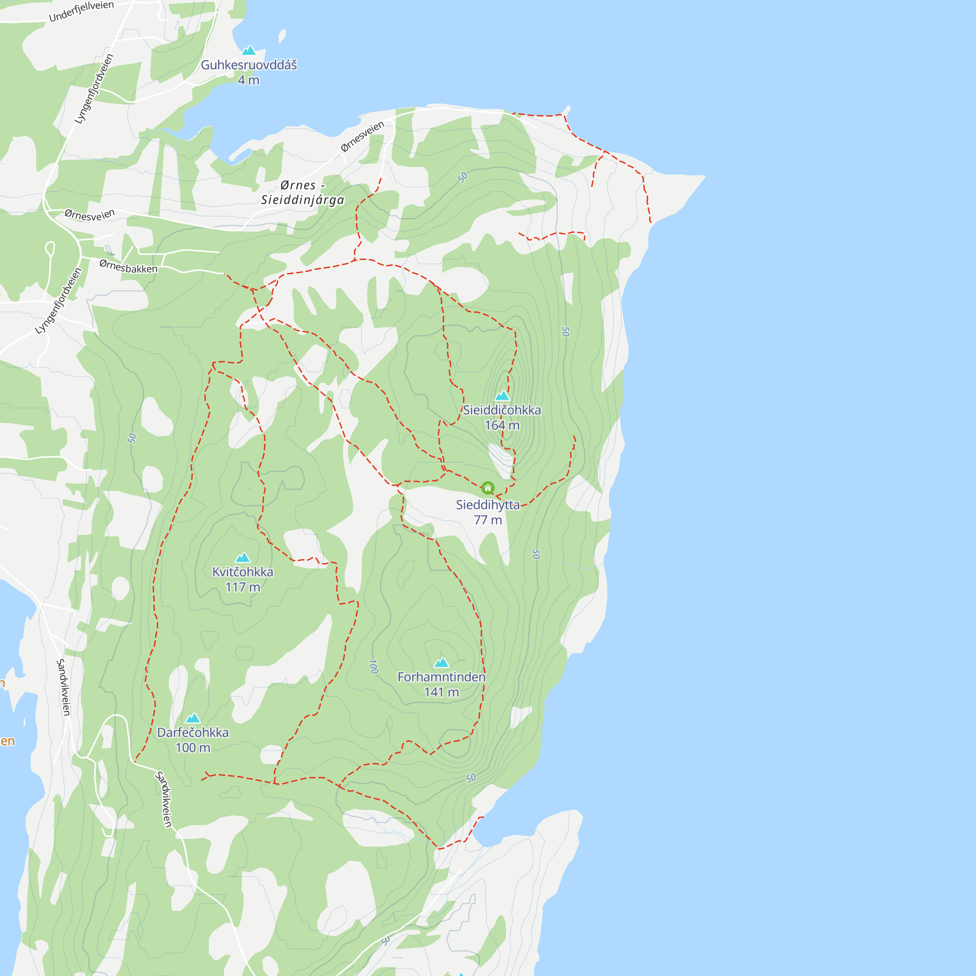 Sieddihytta map