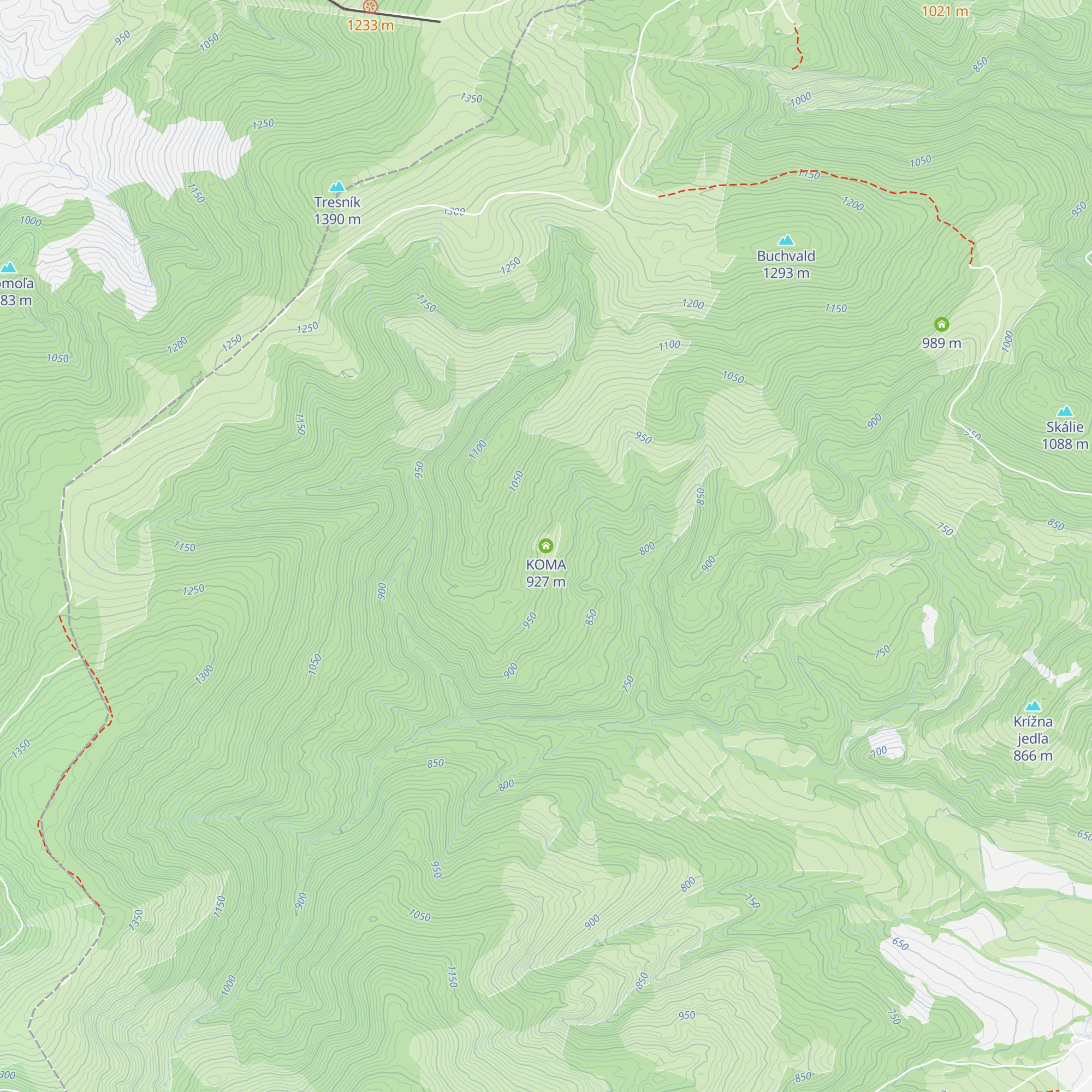 KOMA map