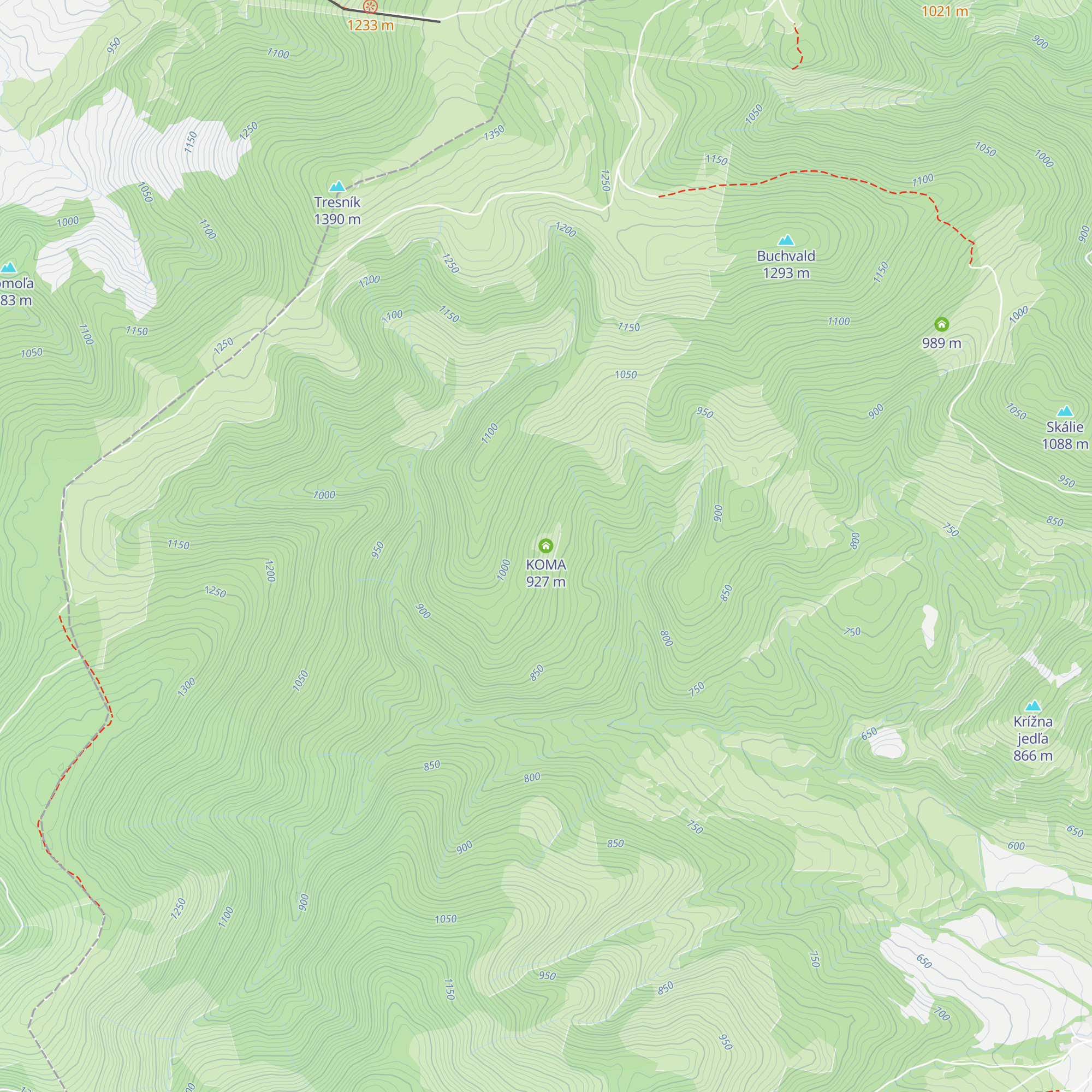 KOMA map