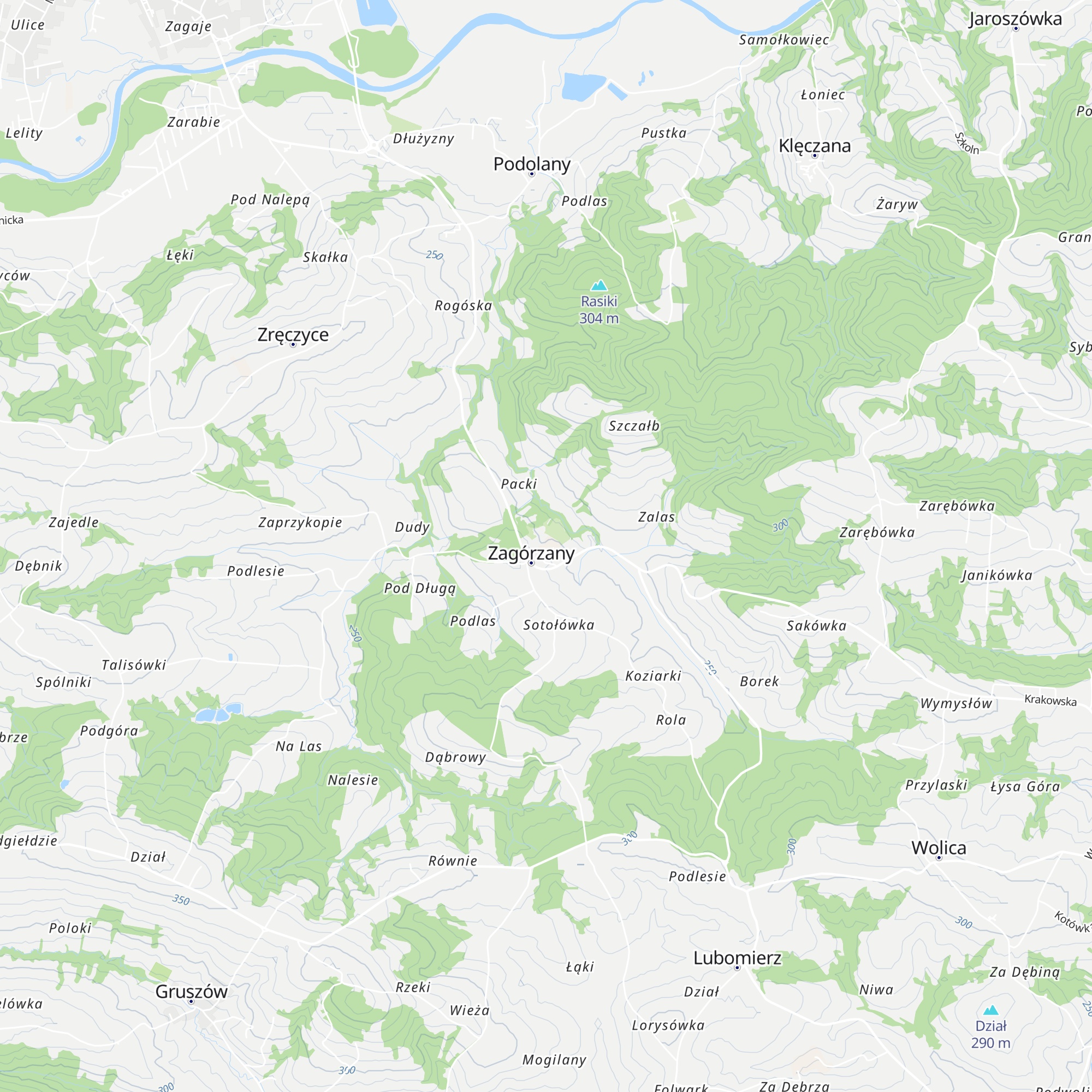 Chata Gieda map