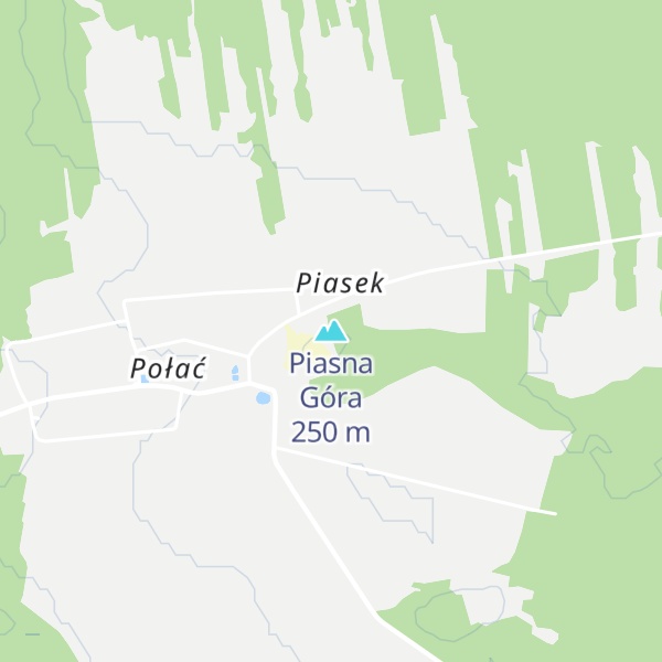 Map of Piasna Góra