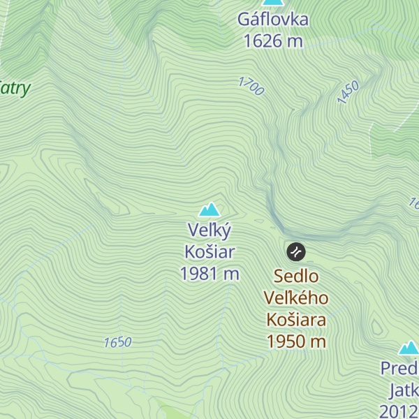 Map of Veľký Košiar