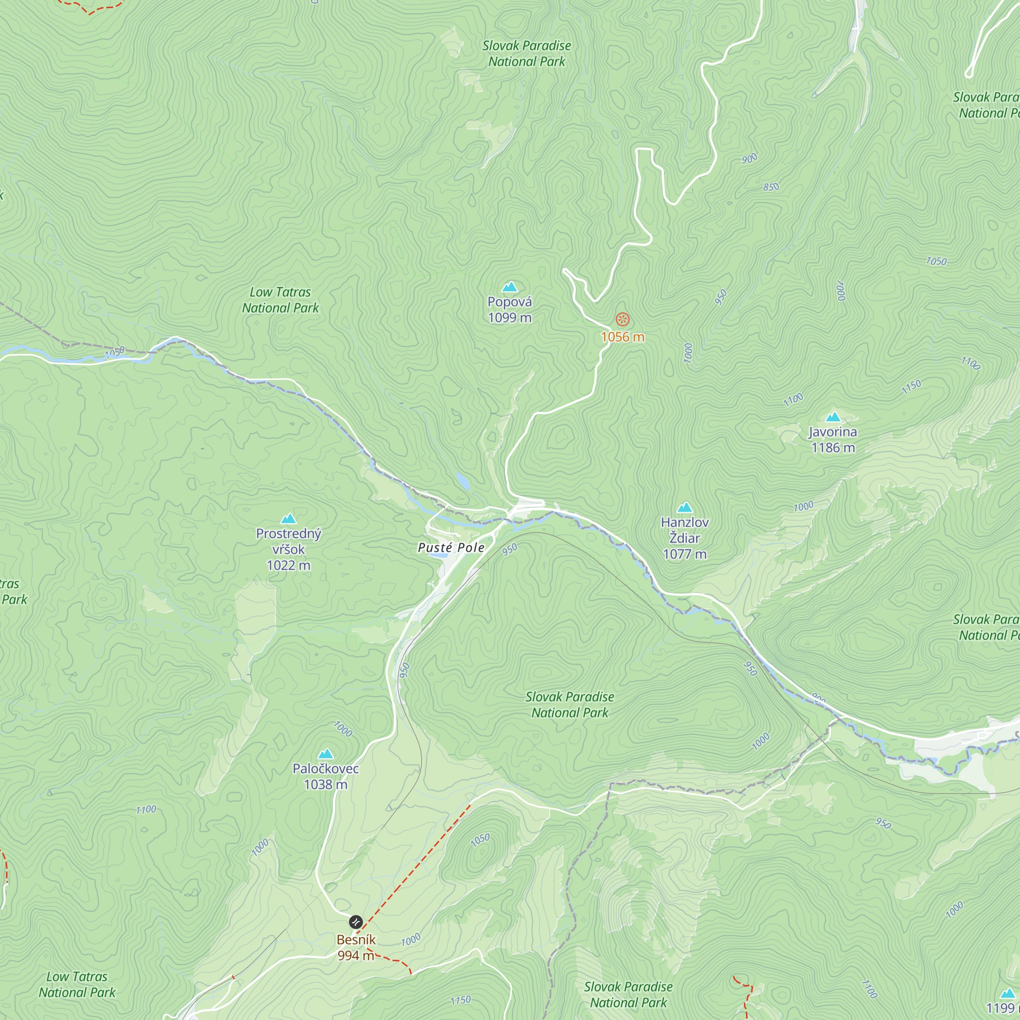 Útulok Vernárka map