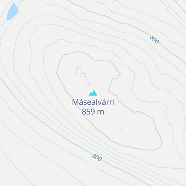 Map of Másealvárri