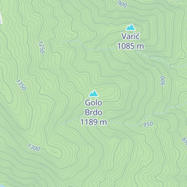 Map of Golo Brdo