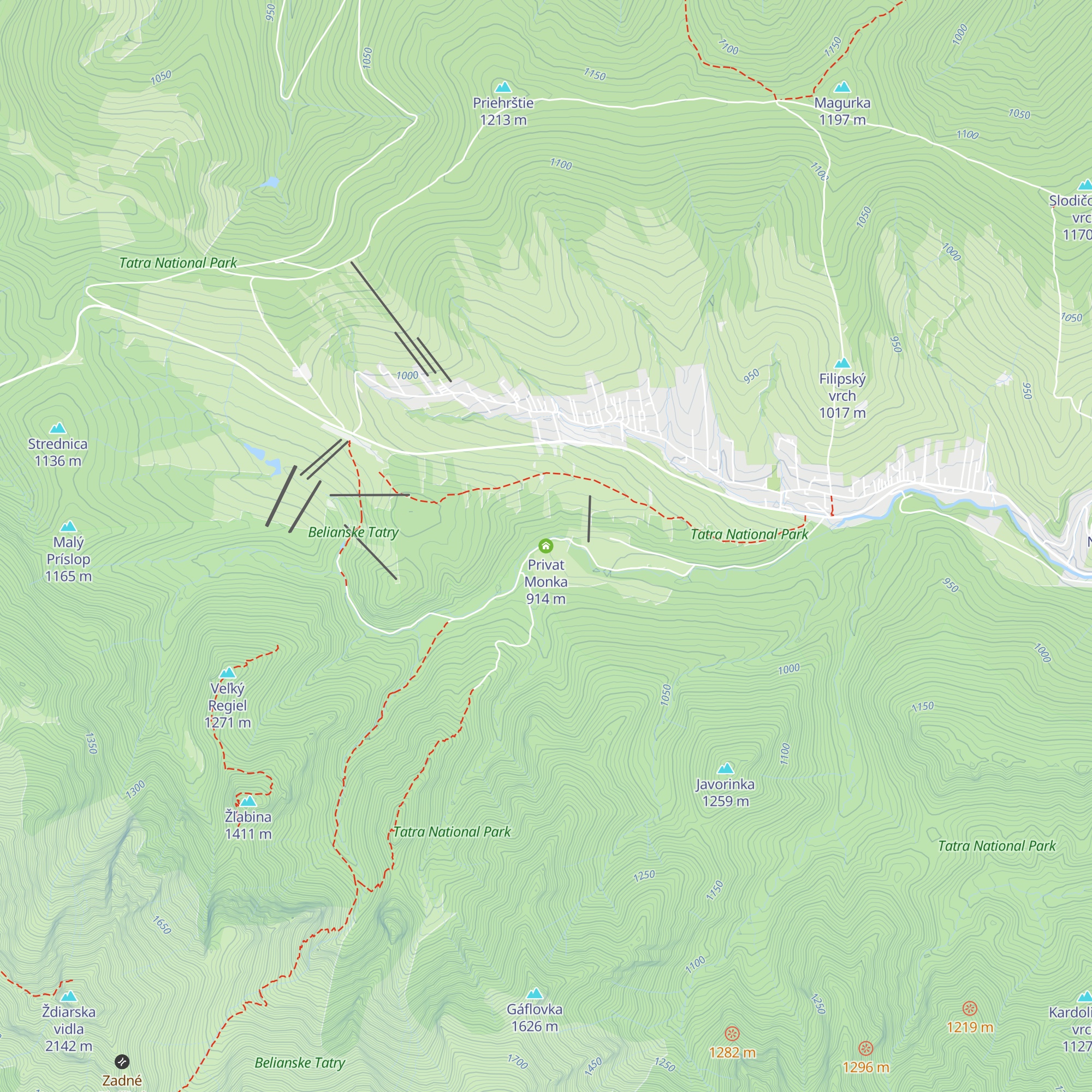 Privat Monka map