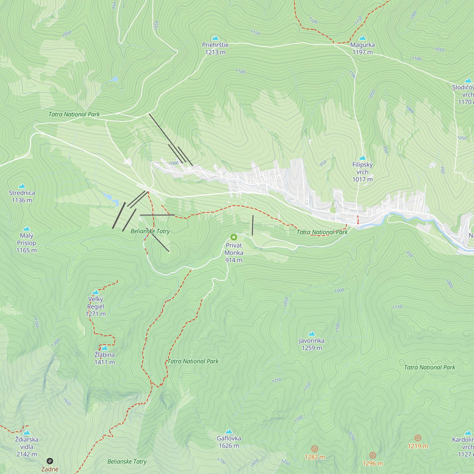 Chata Lipták map