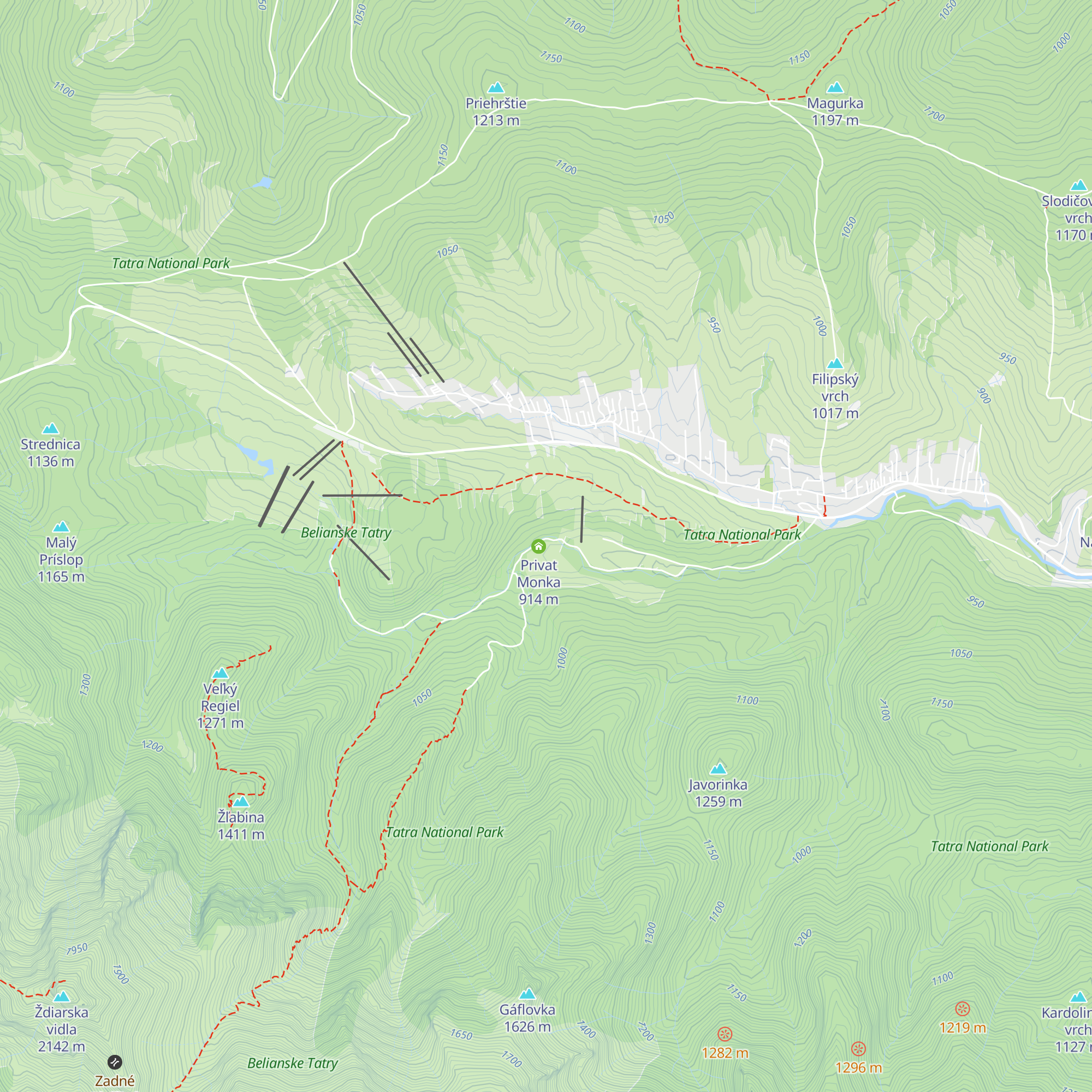 Chata Lipták map