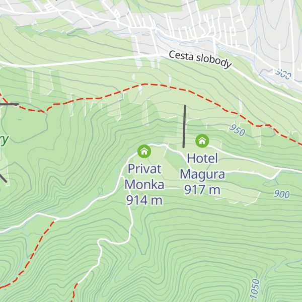 Map of Chata Lipták
