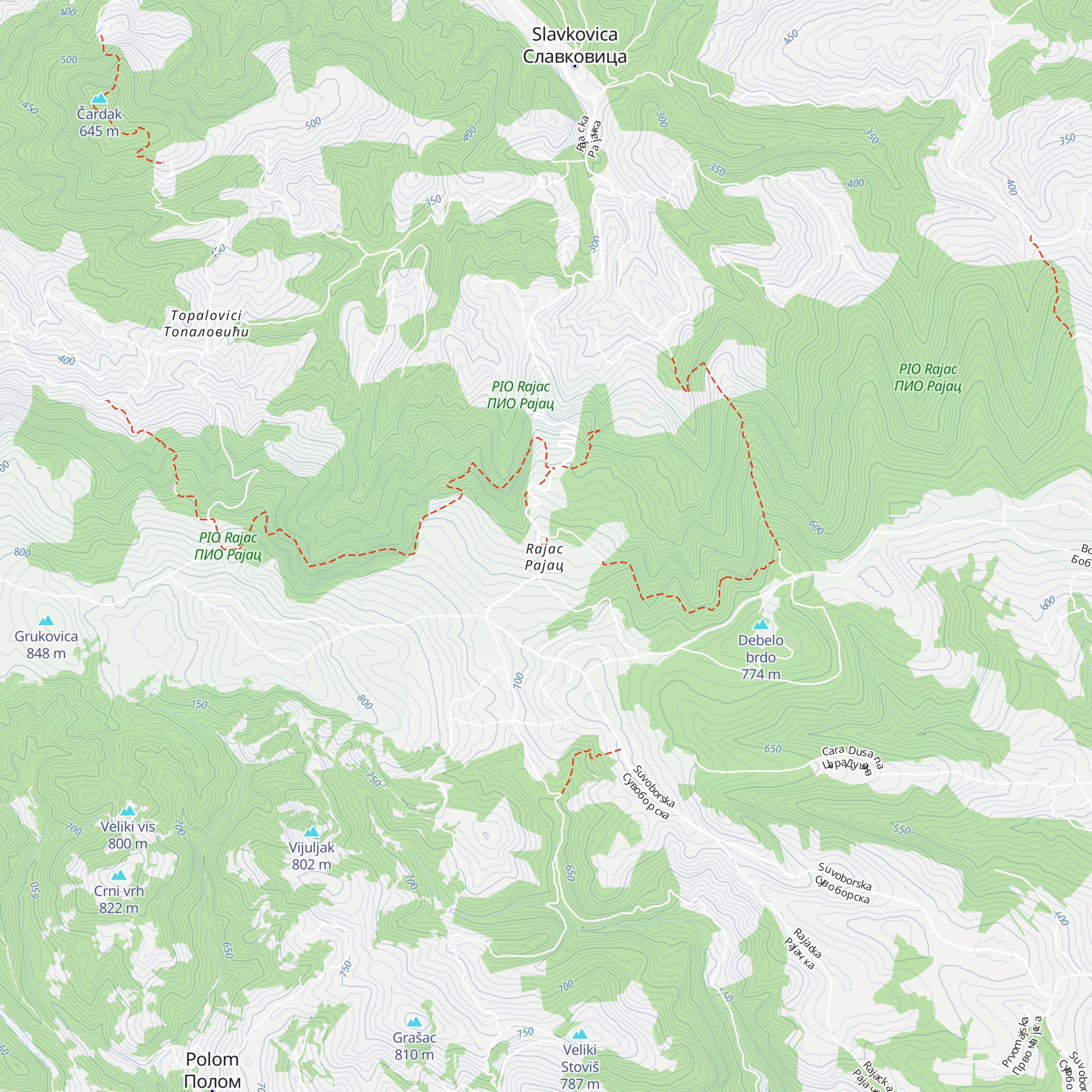 Planinarski dom „Čika Duško Jovanović” map
