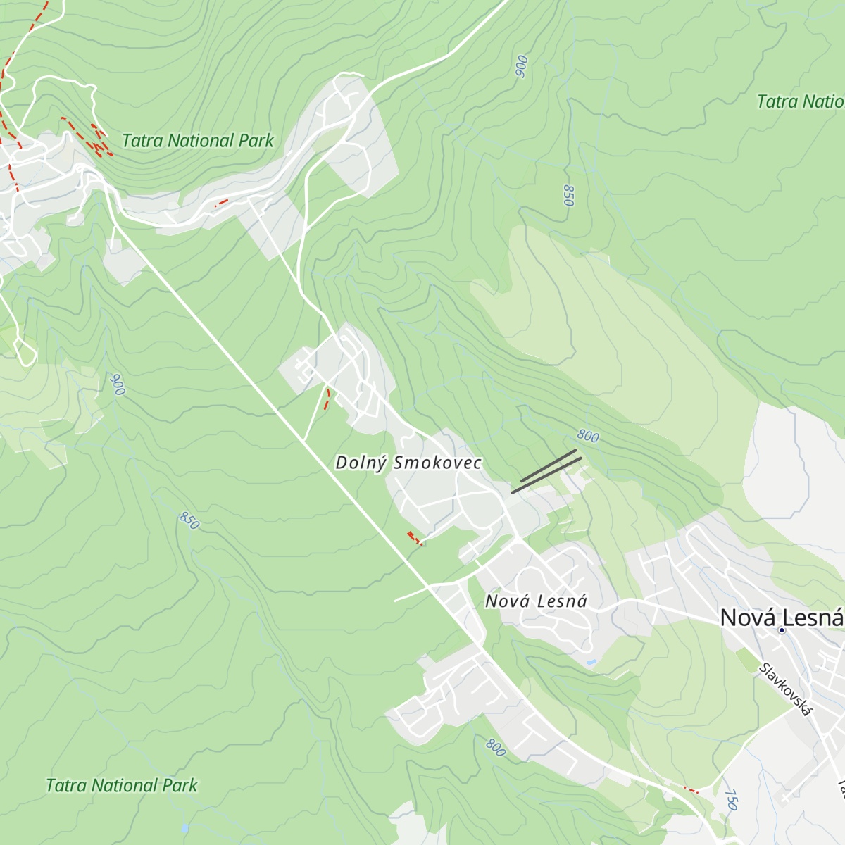 Chata Valaška map