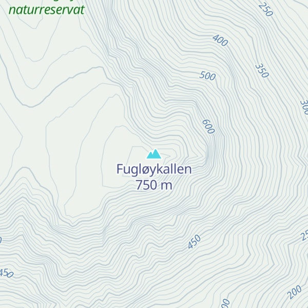 Map of Fugløykallen