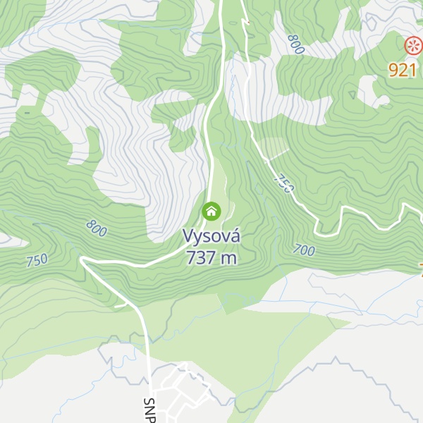 Map of Vysová