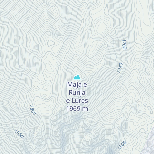 Map of Maja e Runja e Lures