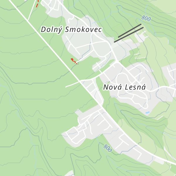 Map of Chata Dolný Smokove - Správa TANAP-u