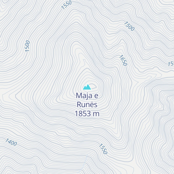 Map of Maja e Runës