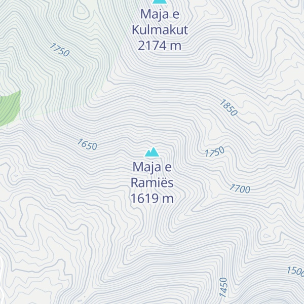 Map of Maja e Ramiës