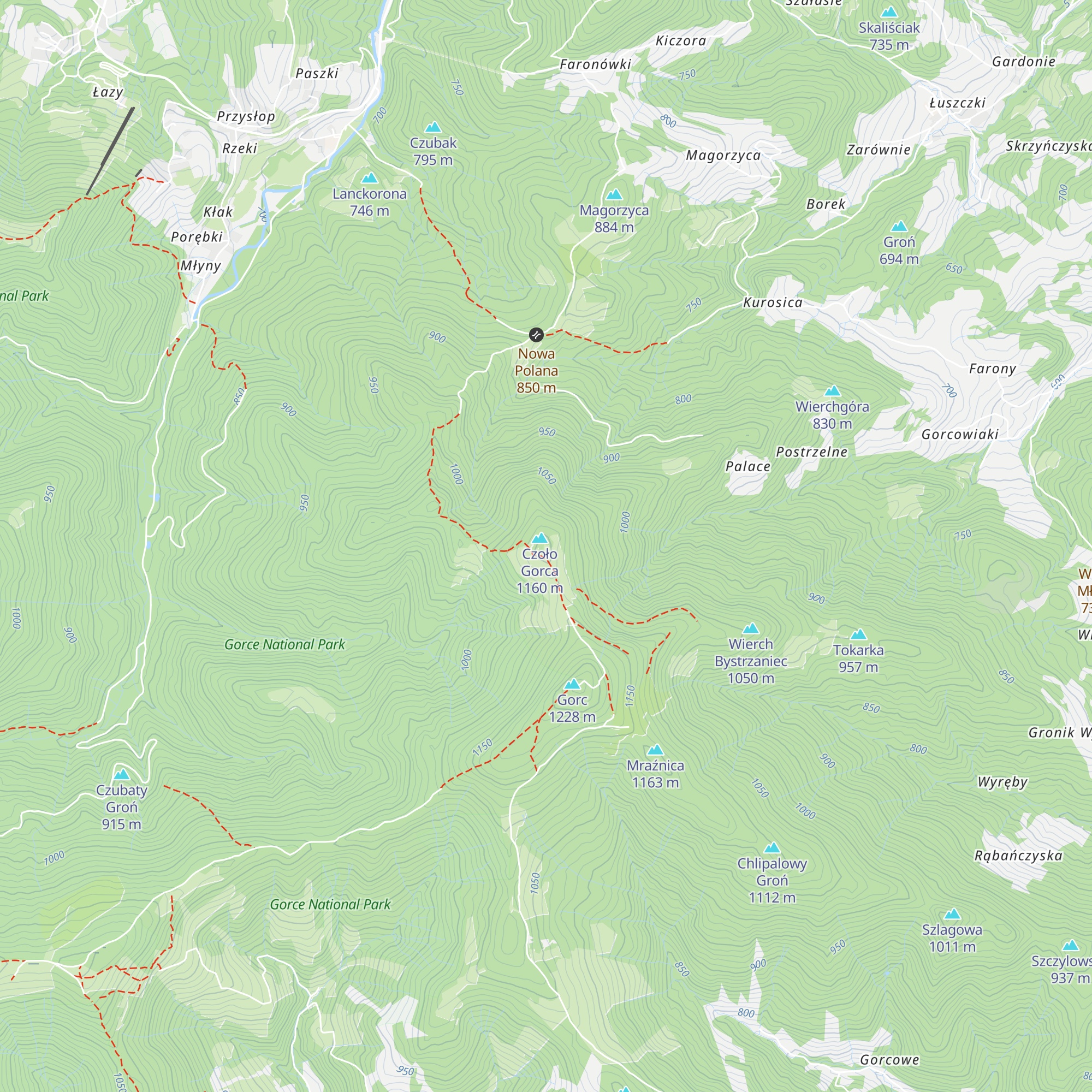 Bacówka map