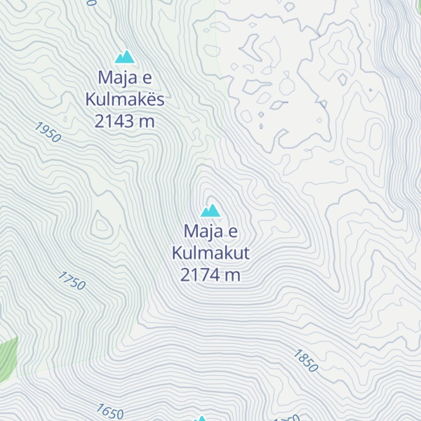 Map of Maja e Kulmakut