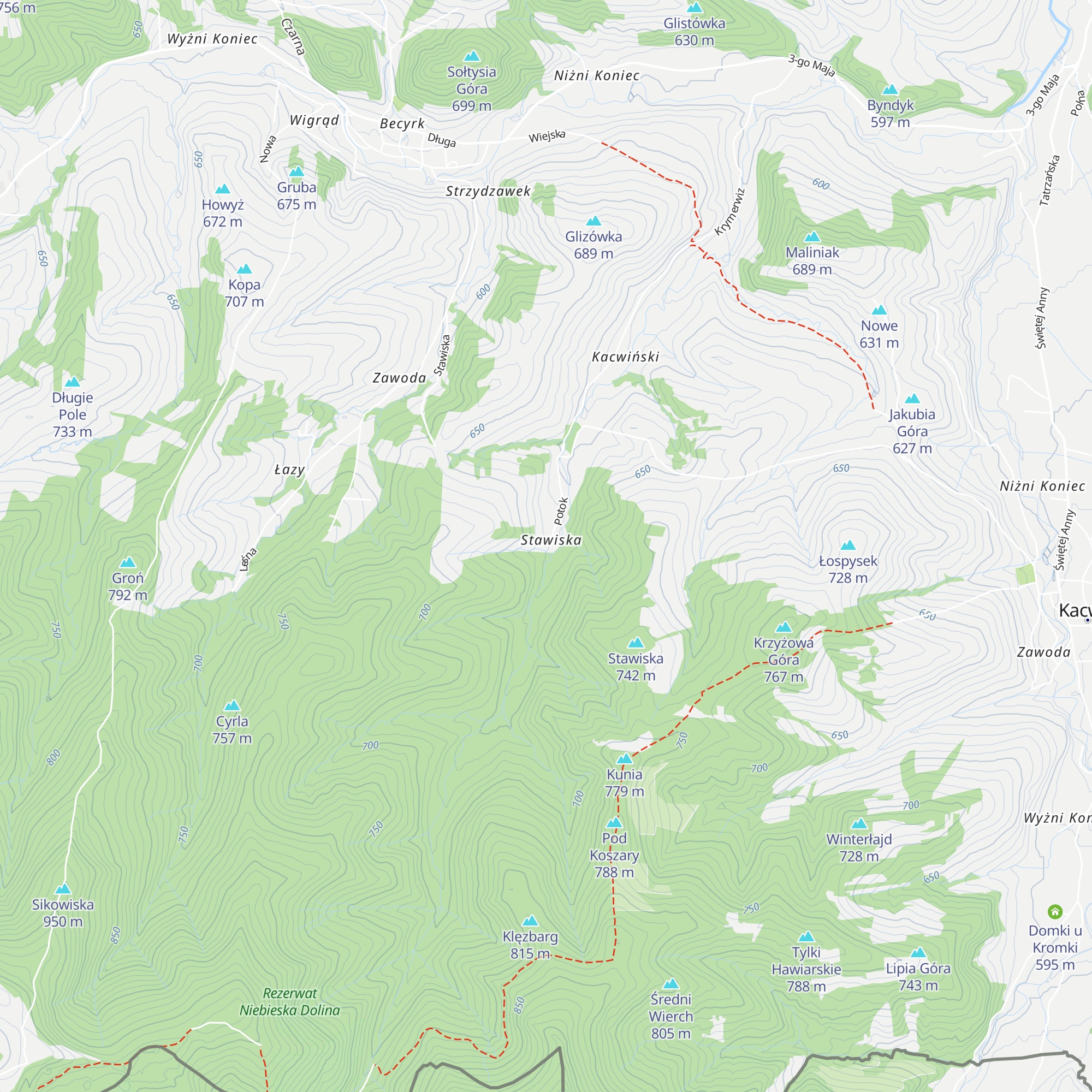 Chata na Spiszu map