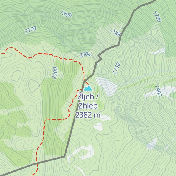 Map of Žljeb / Zhleb