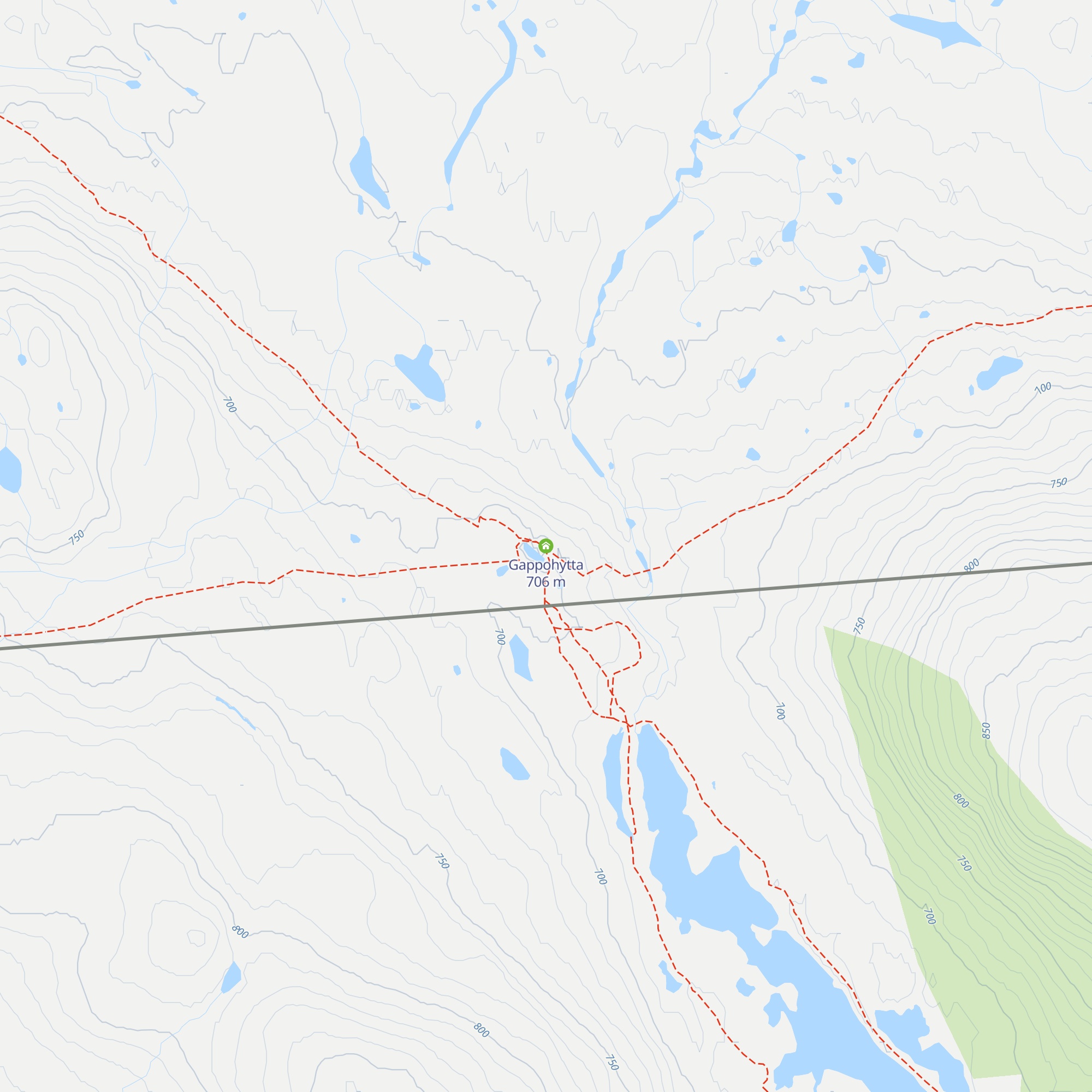 Gappohytta map