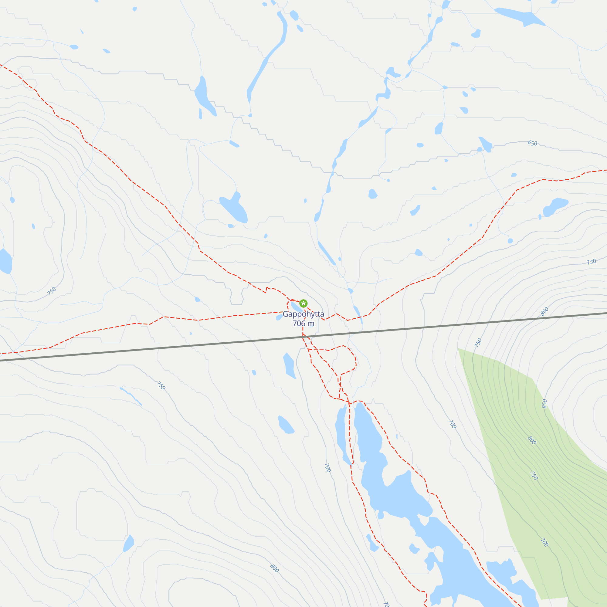 Gappohytta map