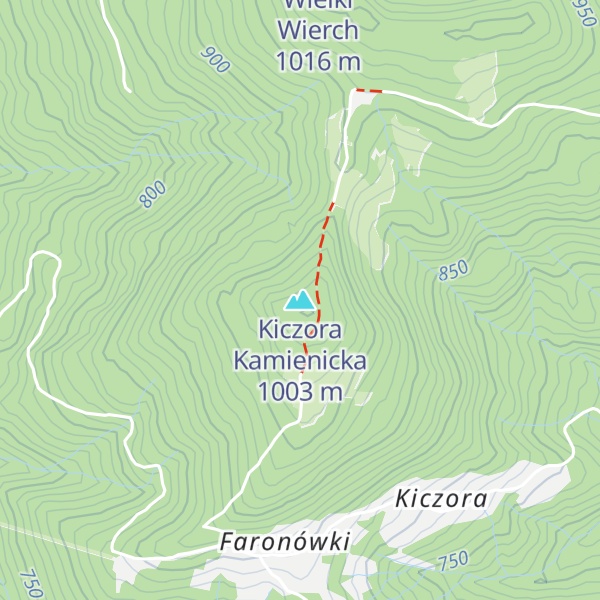 Map of Kiczora Kamienicka
