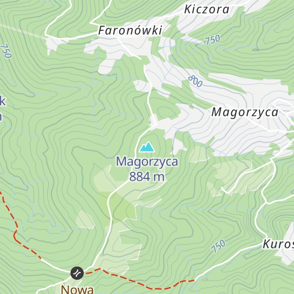 Map of Magorzyca