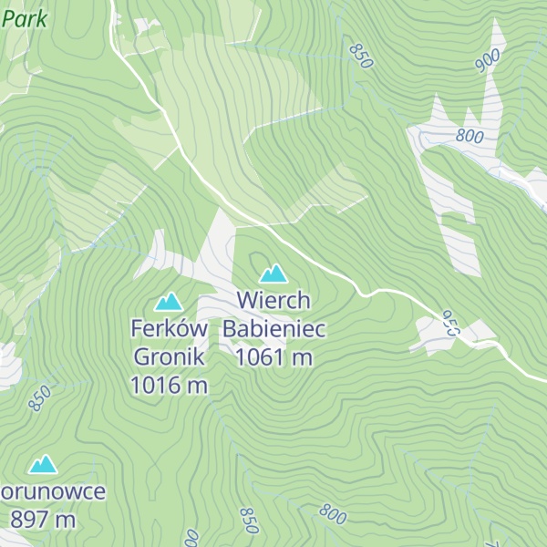 Map of Wierch Babieniec