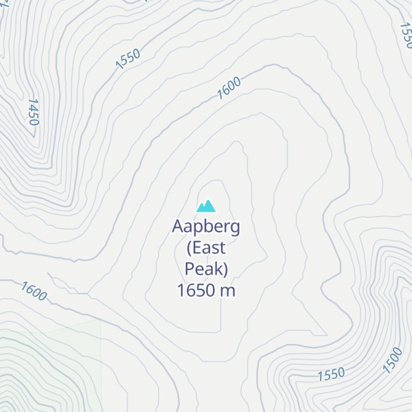 Map of Aapberg (East Peak)