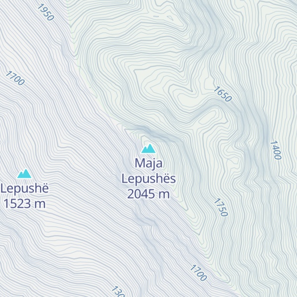 Map of Maja Lepushës