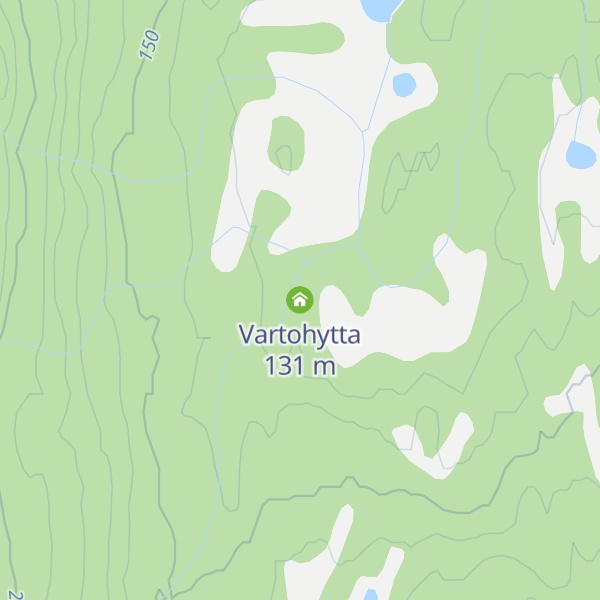 Map of Vartohytta