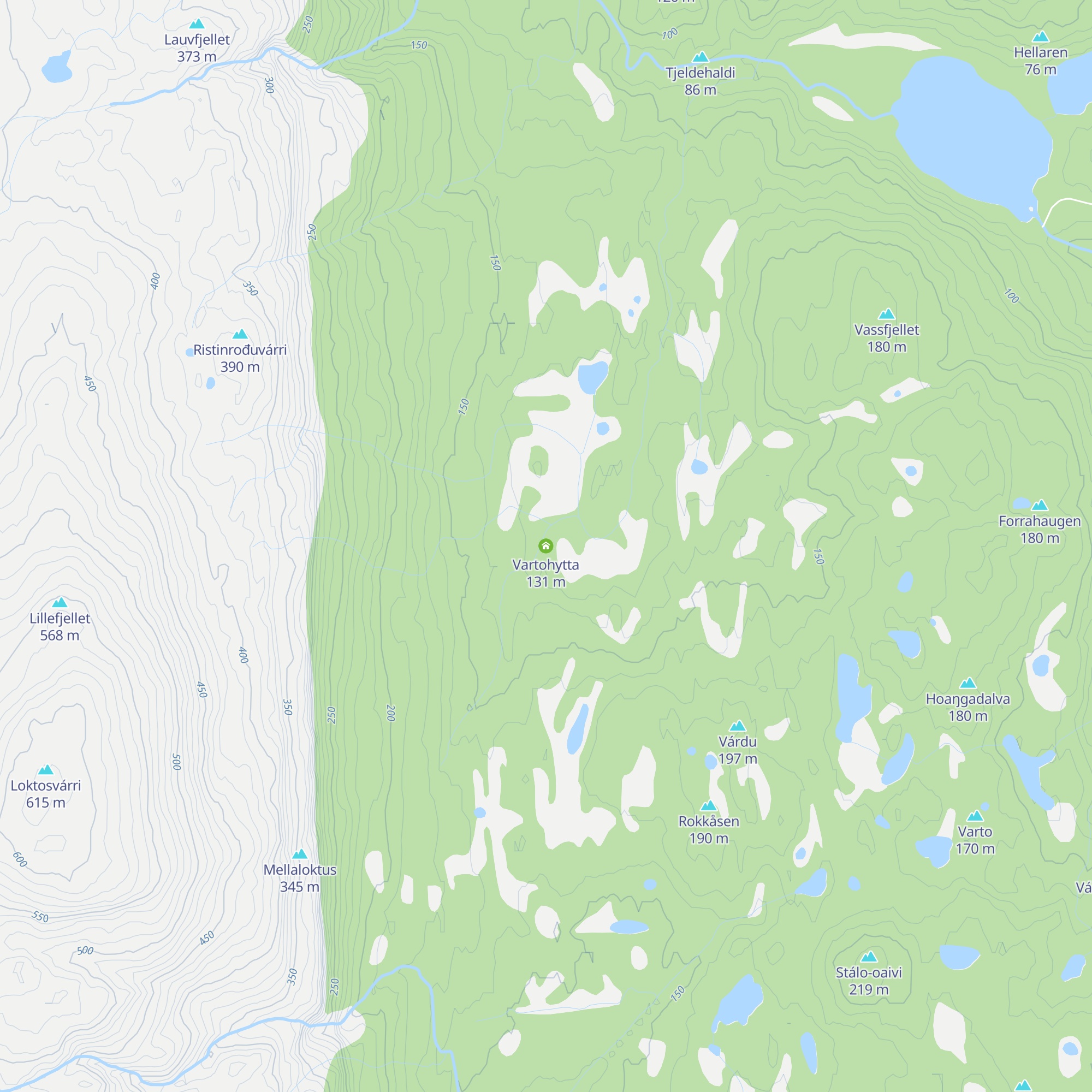 Vartohytta map