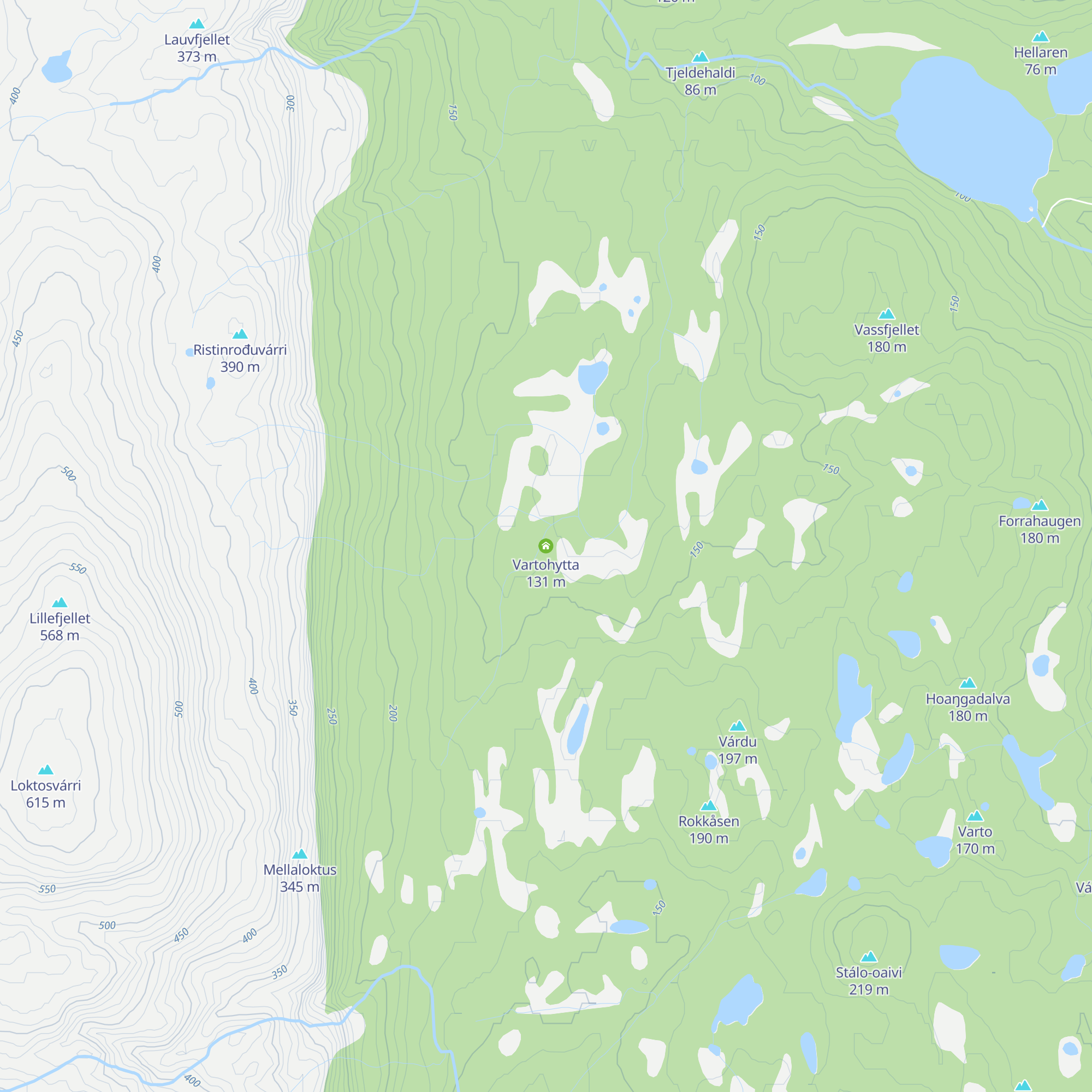 Vartohytta map