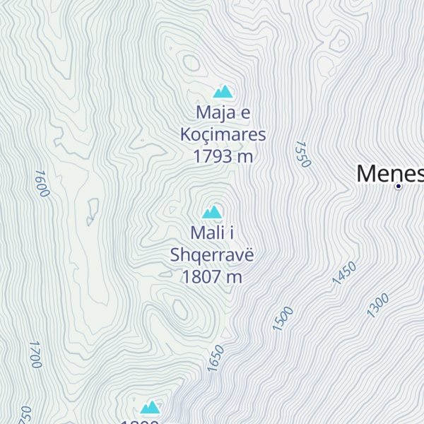 Map of Mali i Shqerravë