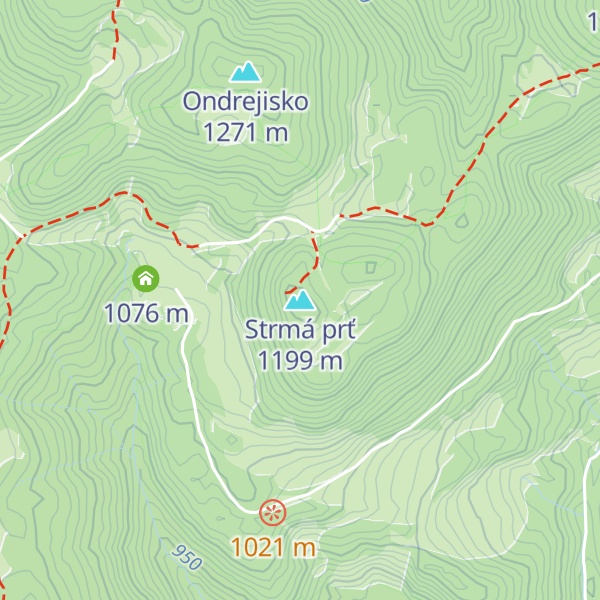 Map of Strmá prť