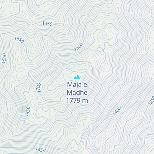 Map of Maja e Madhe