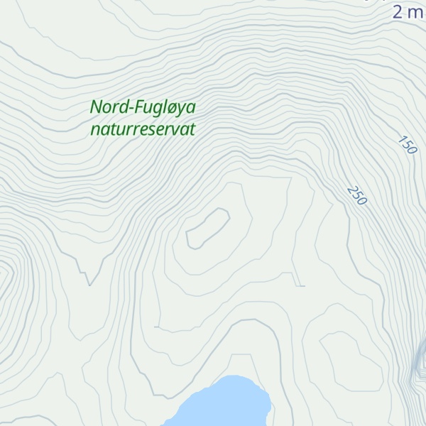 Map of Nordre Fugløyhornet