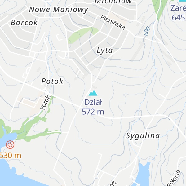 Map of Dział