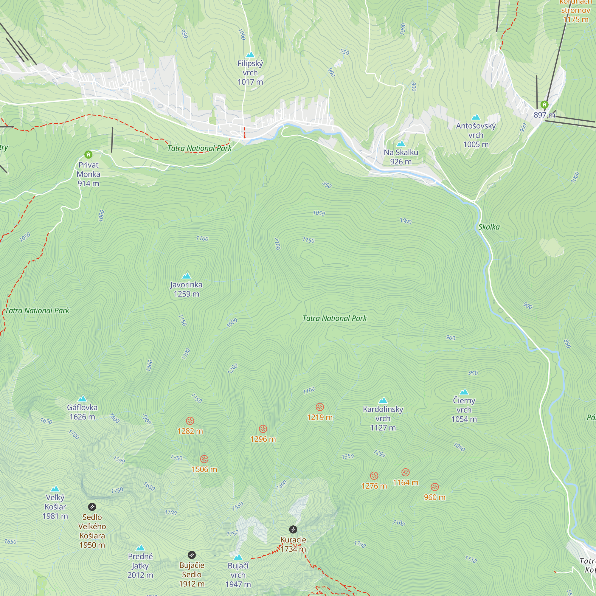 Tokáreň map