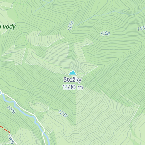 Map of Stežky