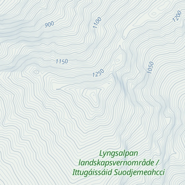 Map of Tverrbakktind