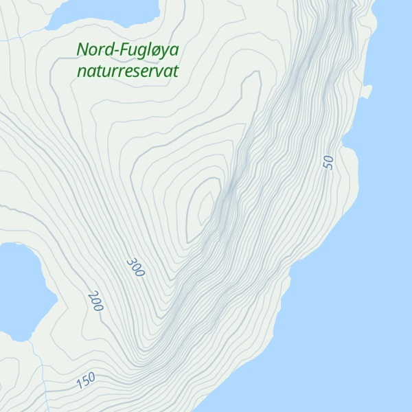 Map of Søndre Fugløyhornet